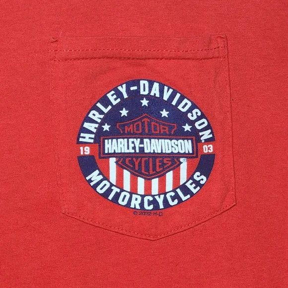 Harley Davidson Pocket T Shirt - Men's 2XL - Danville , VA - Picture 5 of 11